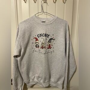 “Gnome for the holidays” crew neck sweatshirt